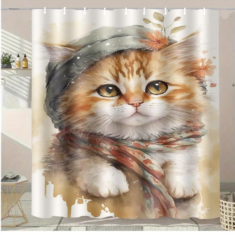 

Colored Ice Pops Washable Dirt-Resistant Shower Curtain Shower Head Waterproof Polyester Bath Curtain For Home Decor Accessories W60H190(CM)-1 Pcs