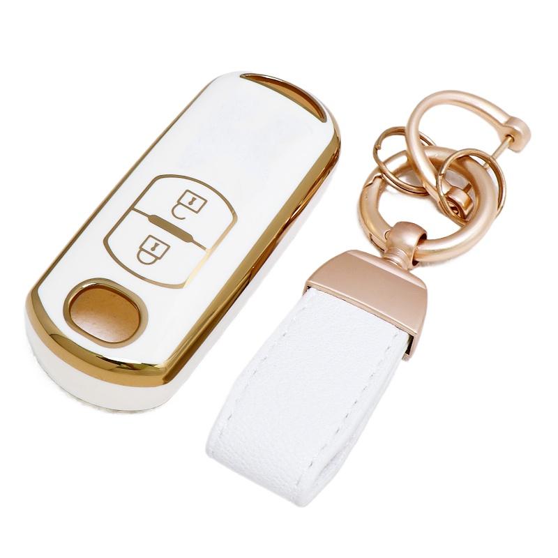 2 Buttons Tpu Auto Car Key Case Cover Shell Fob Keyless Protector For Mazda 2 3 6 Atenza Axela Demio Cx-5 Cx5 Cx-3 Cx7 Cx-9 Cx30