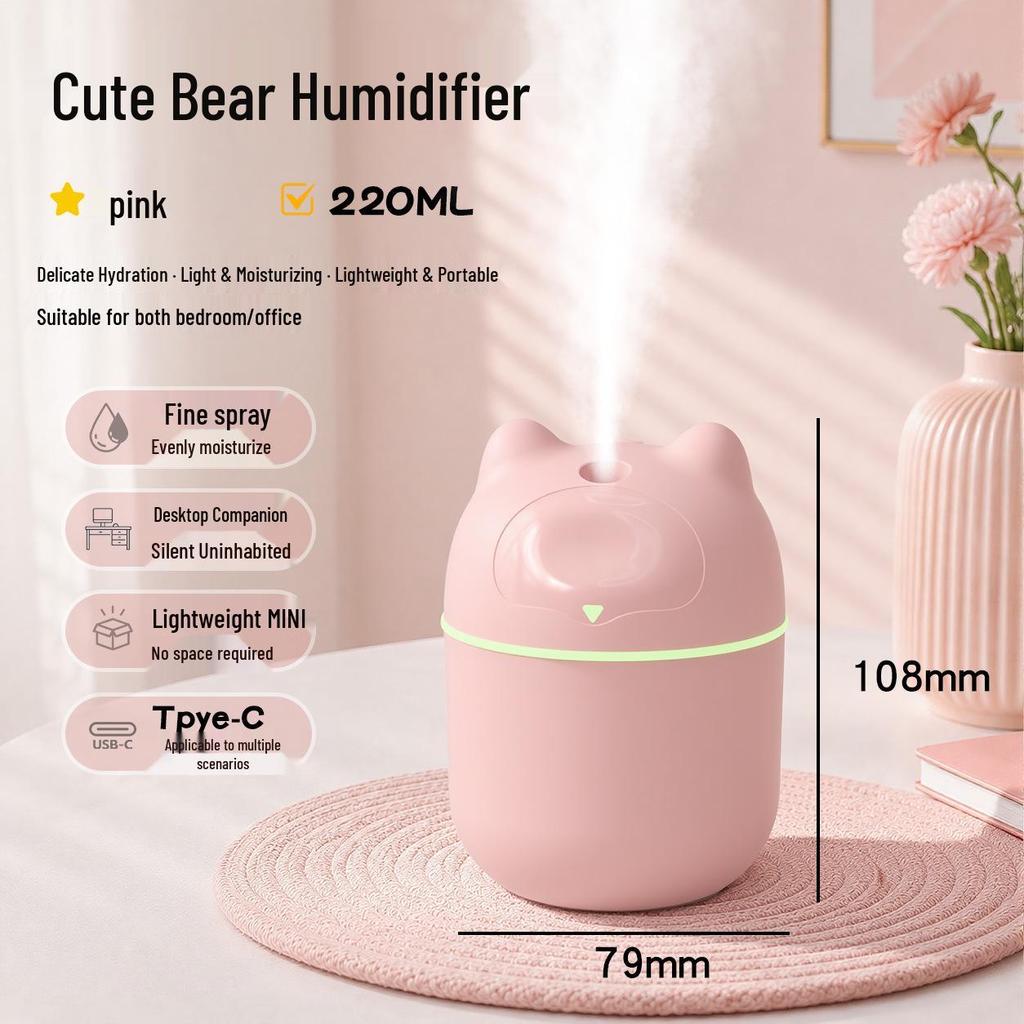 Mini Humidificador Portátil USB Personalizable para Dormitorio y Oficina