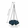 Flower Shaped Hanging Bird Feeder Adjustable Chain Large Capacity Hummingbird Feeder Multipurpose Durable Chain Feeding Tray