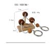 Qiqutop Educational Wooden Puzzle Ring Removal Stringing Set of 6 A puzzle that adults and children alike will Brain mental thinking wooden perfect