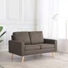 Day and Night - Day and Night 2-seater Sofa In Taupe Grey Fabric
