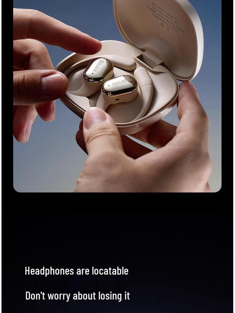 Sanag C16S Ear-Hook Bluetooth Headphones: Open-Ear Design, Ultra-Long Battery Life, 2025 Model