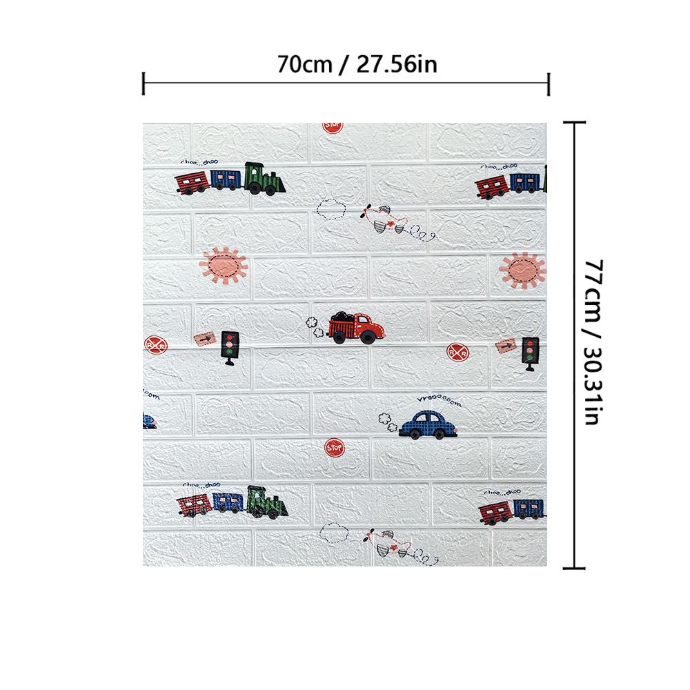 

3D DIY пенопластовые наклейки на стену для гостиной, спальни, кухни, ванной комнаты, 77 см*70 см, водонепроницаемые обои, самоклеящиеся, украшение для дома 77cmx70cm1pcs