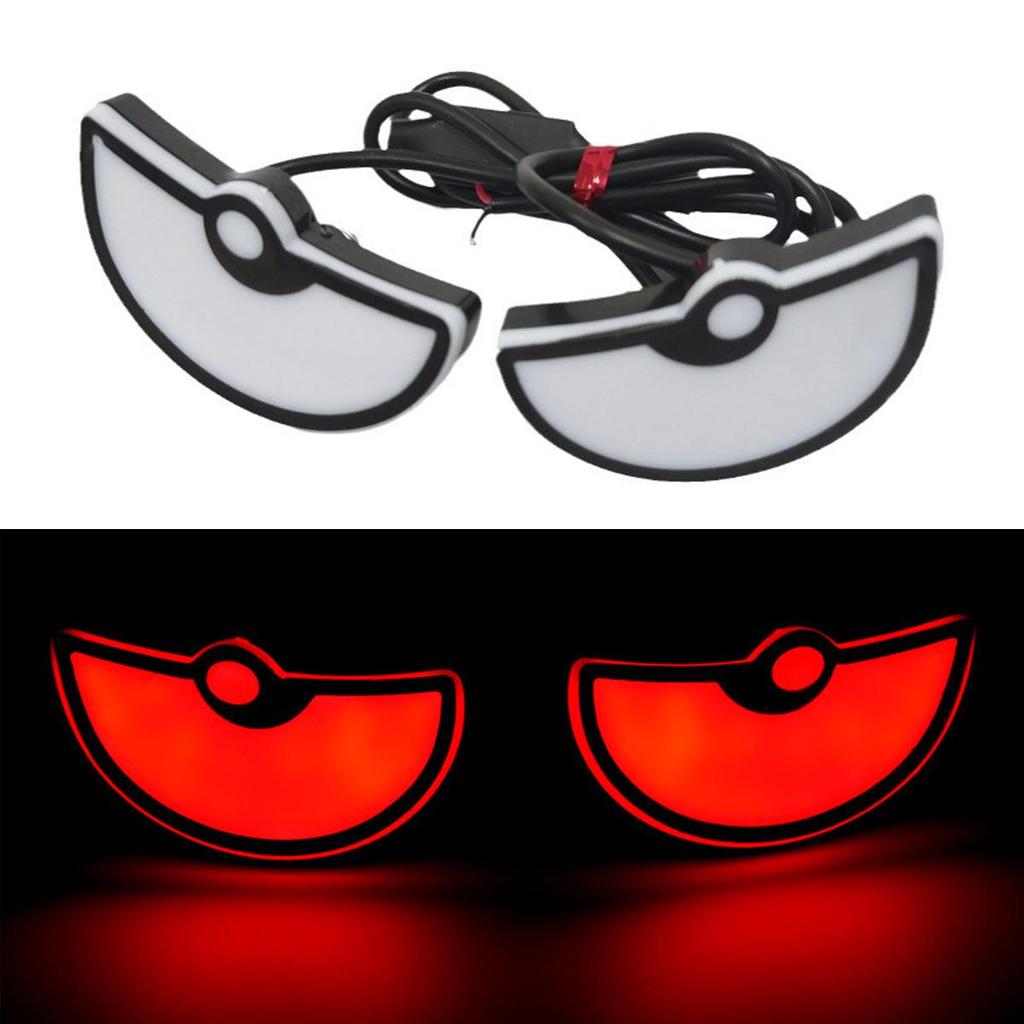 2Pcs Universal Car LED Devil Eyes Light Demon Eyes Headlight Motorcycle Turn Signal Flasher Tail Lamp Mini Auto Decoration Lights