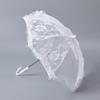 White Lace Rose Parasol for European Weddings, Photography, and Stage Performances