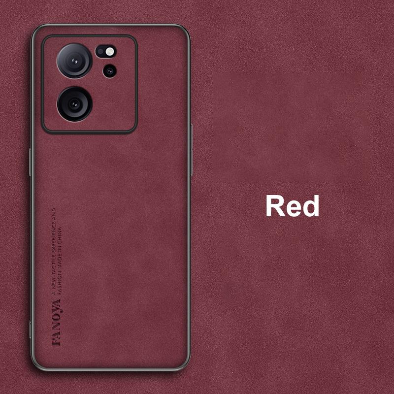 Luksusowe skórzane etui dla Xiaomi Mi 13T Pro Matowe etui na tył Silikonowe etui na telefon z pełną ochroną dla Xiaomi Mi 11T 12T Pro Coque