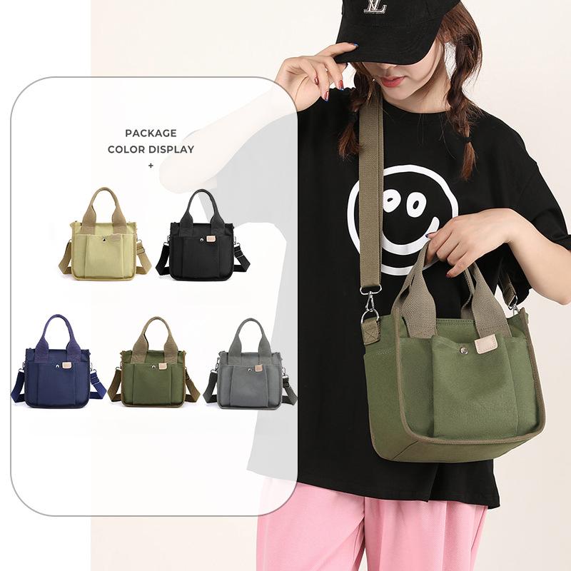 High-value New Canvas Bag Durable Lunch Bag Handbag Large Capacity Ladies Tote Bag