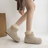 Lamb Wool Retro Velvet Thickened Warm Thick-soled Snow Boots Women's New Winter Wear Non-slip Cotton Shoes