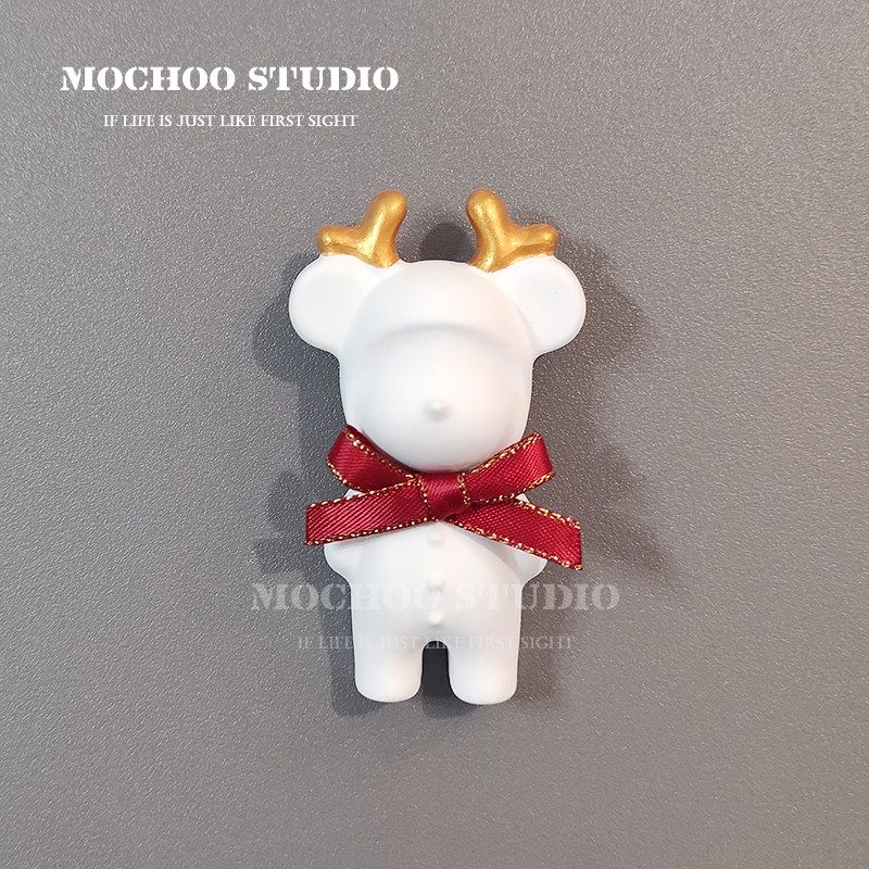 Auto Perfume Automobile Air Outlet Aromatherapy Ins Couple Clothes Ornament Cute Deer Christmas Gift Fragrant Stone Christmas Deer