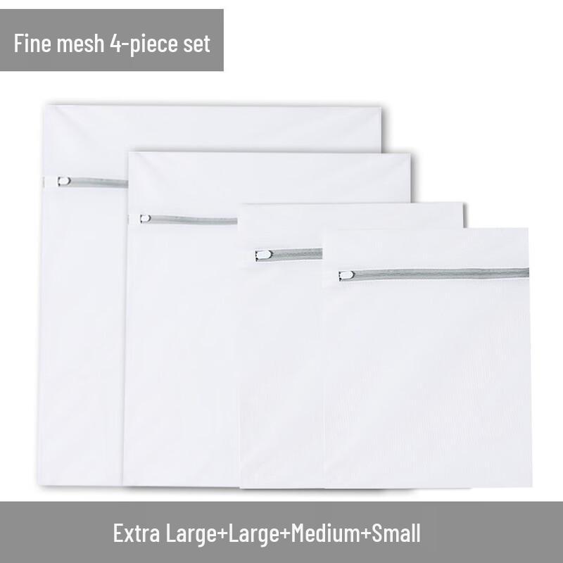 Jiemengzhe 4-Piece Fine & Coarse Mesh Laundry Bag Set