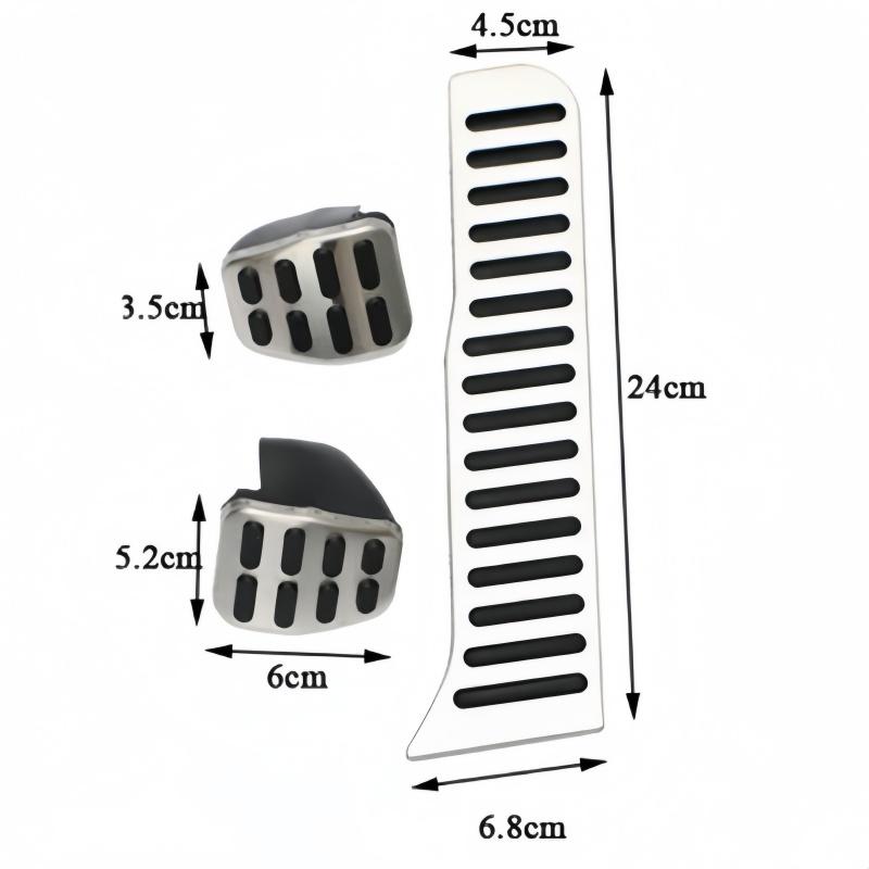 

Автомобільні педалі для Volkswagen Vw Golf 5 6 MK5 MK6 MK5 Scirocco CC TIGUAN Toureg для Skoda Octavia A5 Накладки на педалі газу, гальма та відпочинку MT 3PCS