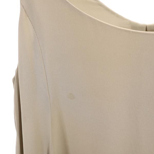 FOXEY Silk Blend No sleeve one piece 38 beige Women Used
