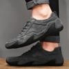 Comfortable Men Sneakers Casual Men Shoes Outdoor Wear-Resistant Suede Walking Shoes Man Breathable Work Shoes Big Size 48