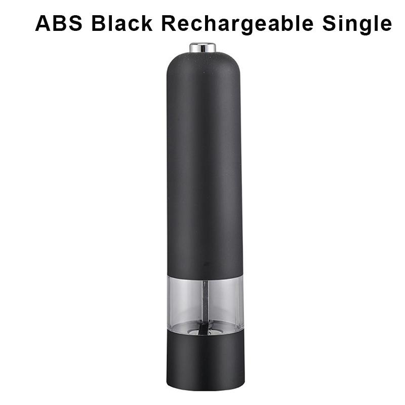 1/2Pcs Electric Salt Pepper Grinder Set One Handed Operation Stainless Steel Spice Mill With Light Automatic Pepper Grinde