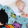 Toca boca life çocuklar mutlu Atma Battaniye Tüylü Lüks Ağır manga Battaniyeler