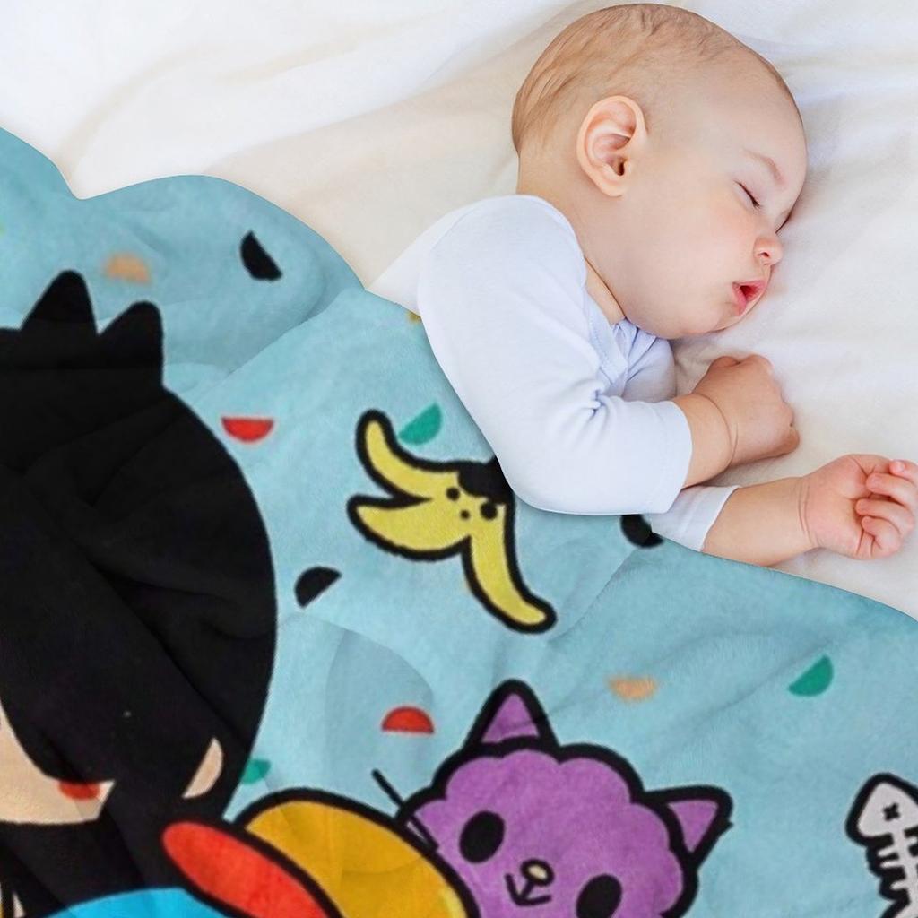 Toca boca life çocuklar mutlu Atma Battaniye Tüylü Lüks Ağır manga Battaniyeler