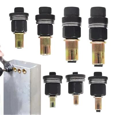 7pcs Rivet Nut Tool Kit M3 M4 M5 M6 M8 M10 M 12 Carbon Steel Drill Adapter River Nut Tool For Auto / Shelving Riveter Rivet Nut