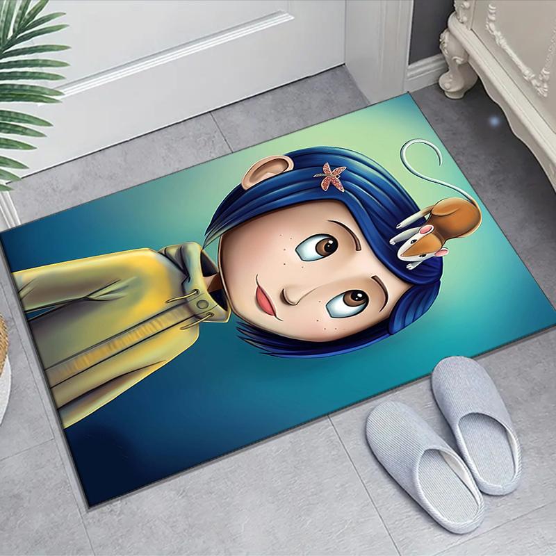 1pc C-Coraline (3) Design Area Rug - Non-Slip, Soft & Cozy Floor Mat for Living Room, Bedroom, Office - Indoor/Outdoor Decorative Carpet