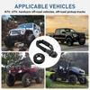 Heavy Duty Snatch Block Soft Shackle Recovery Ring Long Lasting Tow Winch Rope Compatible with ATV UTV Truck