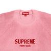 Supreme Flocked Logo Sweater Red