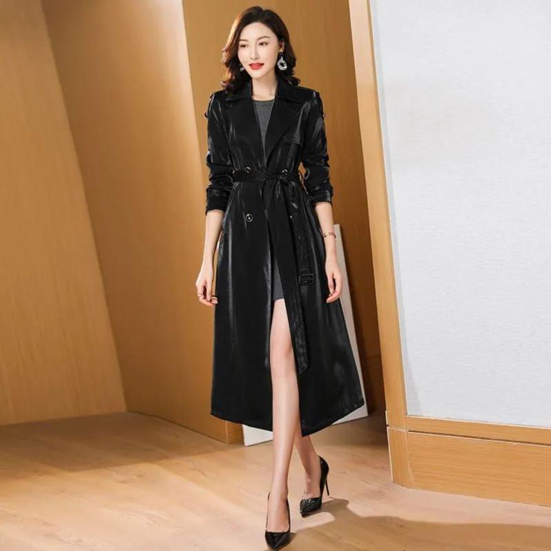 Damenbekleidung Langarm Windjacke Trend Wild Wollmantel Frühling und Herbst Große Größe