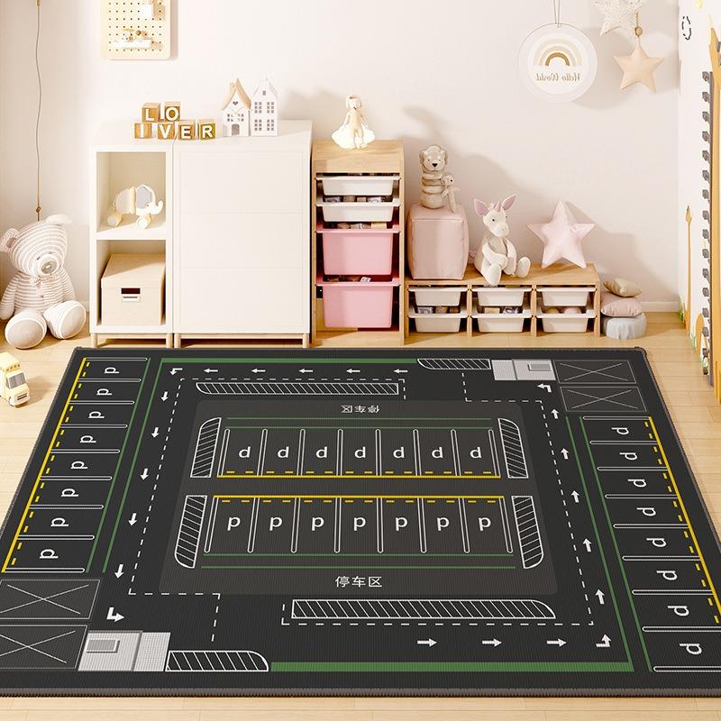 Children's Carpet Urban Planning Climbing Mat Large Anti Slip Floor Rug Kindergarten Early Education Carpet