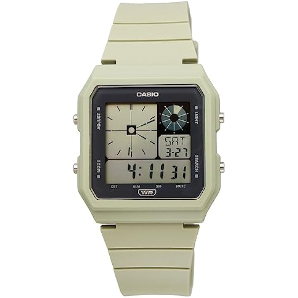 [Casio] CASIO Standard Digital Watch with Analog Display LF-20W-3A Unisex Light Moss Green Overse...