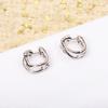 New Hot Brand Vintage Zircon Earrings for Women Luxury Jewelry Fashion Vine Type Designer Eardrop Pure 925 Sliver Clip Earrings