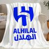 Al Hilal S-Saudi Football Club Blanket Blanket for Couch Sofa Travel Home Hiking Picni Bed Beding Flannel Blanket Birthday Gift