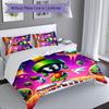 3pcs Custom Name Marvin the Martian Set,Includes 1 Duvet Cover and 2 Pillowcases,All-season Bedroom Decor