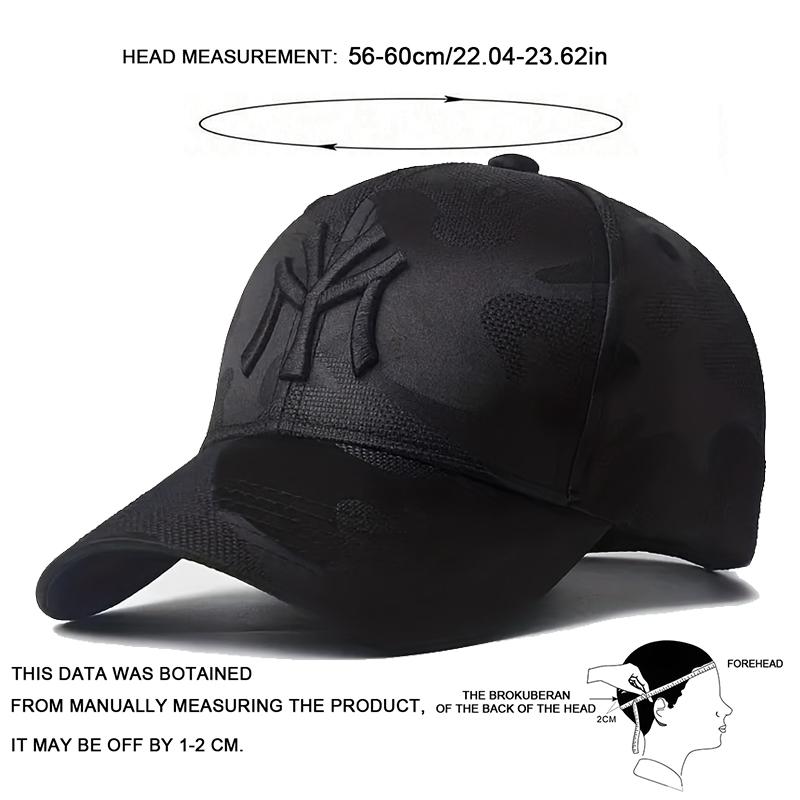 Cappelli da Baseball Mimetici con Ricamo di Lettere alla Moda per Primavera e Autunno, Cappelli Casual Regolabili da Esterno, Cappello Parasole