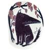 Kusunokibashi Monori MiW Small Wolf At the Entrance To the Forest Made In Japan [moritaMiW] Plate [M-67956-00-2]