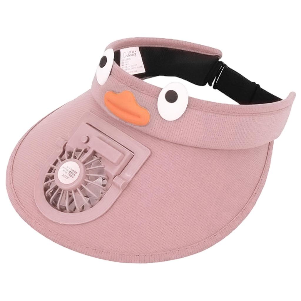 Kids Fan Visor Hat Three Adjustable Winds Fan Cap Adjustable Large Brim Sun Visor Kids Fan Hat for Child Gift Fishing