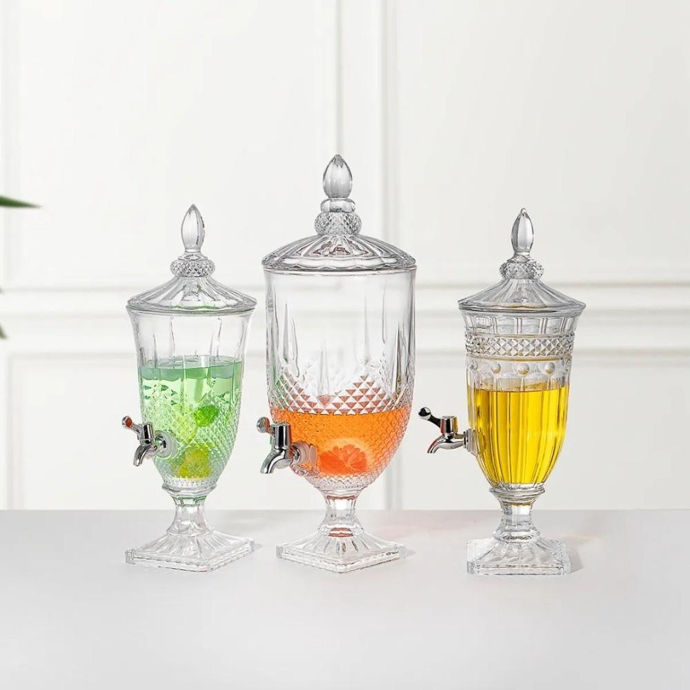 Carafe d'eau grande capacité Verre transparent Pichet pour thé glacé Pichet à jus robuste Thé à bulles chaud