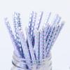 25Pcs/Pack Mermaid Straw Fish Scale Paper Disposable Food Grade Degradable Tableware For Birthday Party Drinking Festive Event Supplies