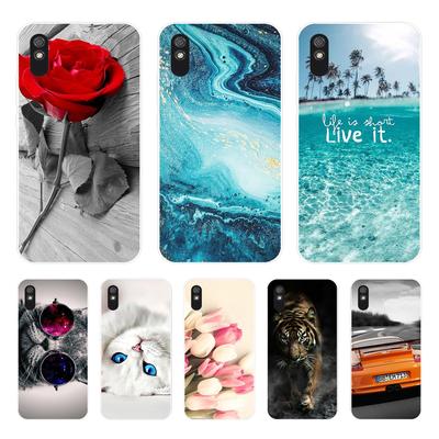 Para Xiaomi Redmi 9A Funda Cubierta Silicona Suave Dibujos Animados TPU Cubierta Trasera para Xiaomi Redmi 9A Redmi9A 9 A Fundas Bolsas Protectoras para Teléfono