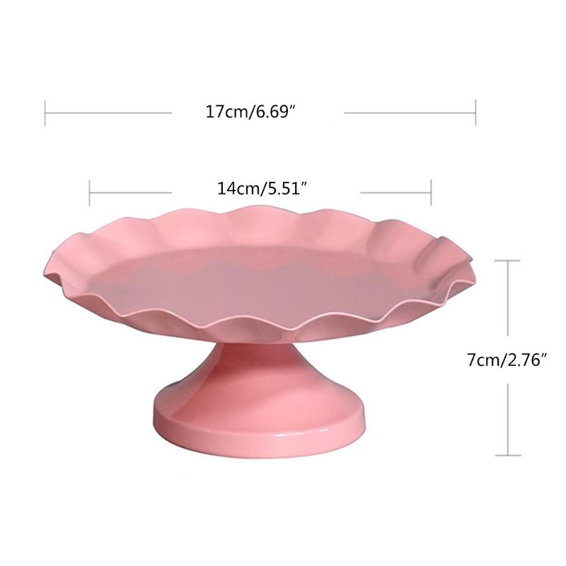 Round Metal Material Cake Stand Decorative Cupcake Dessert Display Plates for Snack Cookies Dish Baby Shower Party Dropshipping