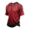 Men's Casual Quick Dry Crew Neck Lightweight Mesh Breathable Short Sleeve Shirt Halloween Themed Print Loose Fit Top