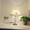 Fashion Linen Fabric Petal Table Lamp Shade Handmade Flower Pattern Table Lamp Shade Elegant Retro Lampshade Cover Wedding