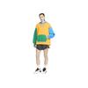 Jordan Flight Color Block Hooded Pullover Long Sleeve Fleece Sweatshirt Women Sweatshirt Gold FB7657-739