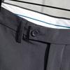 Casual Pants Men's Spring and Autumn Men's Summer Thin Elastic Boys' Pants Nine-point Trousers Men Solid Color Straight Suit Pants Slim Fit Business