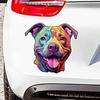 Pit Bull Terrier Pet Dog Animal Car Stickers Waterproof Vinyl Decals Auto Body Window Decor Motorcycle Helmet Stickers TM07