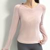 Yoga Long Sleeved Sports T-Shirt, Running Long Sleeved Breathable Fitness Outdoor Yoga Top