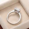 Huitan Gorgeous Princess Cubic Zircon Rings for Women  Color Eternity Jewelry for Engagement Classic Timeless Accessories