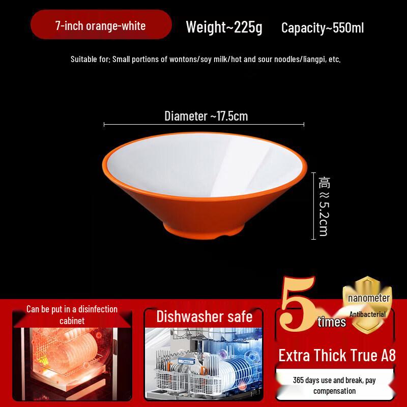 Commercial A8 Melamine Noodle Bowl