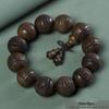 Dark Wood 2.0 Personalized Ethnic Style Buddhist Prayer Beads Bracelet for Men and Women with Carved Lettering