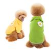 New Pet Sweater Autumn and Winter Fleece Warm Dog Clothes Sunflower Design Fashion Daisy Fighting Dog Clothes