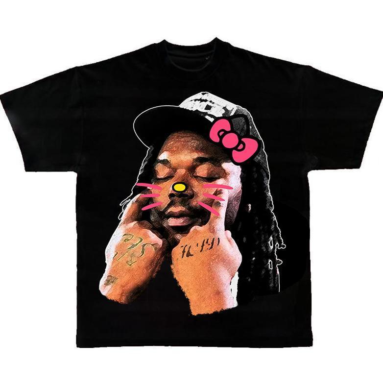 Lucki Face T-Shirt Kitty Unisex T-Shirt, Rap Hot Shirt, Music,Unisex T-Shirt S