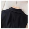 Moda Damska Czarna Kamizelka Wiosna Jesień Bez Rękawów Kamizelka Slim Fit Casual Odzież Wierzchnia Top w Stylu Koreańskim